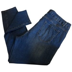 {d. jeans} Recycled Dark Blue Skinny Denim Jean Size 18w